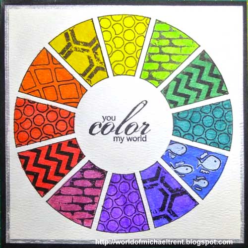 Stendoodled Color Wheel Card - Michael Trent
